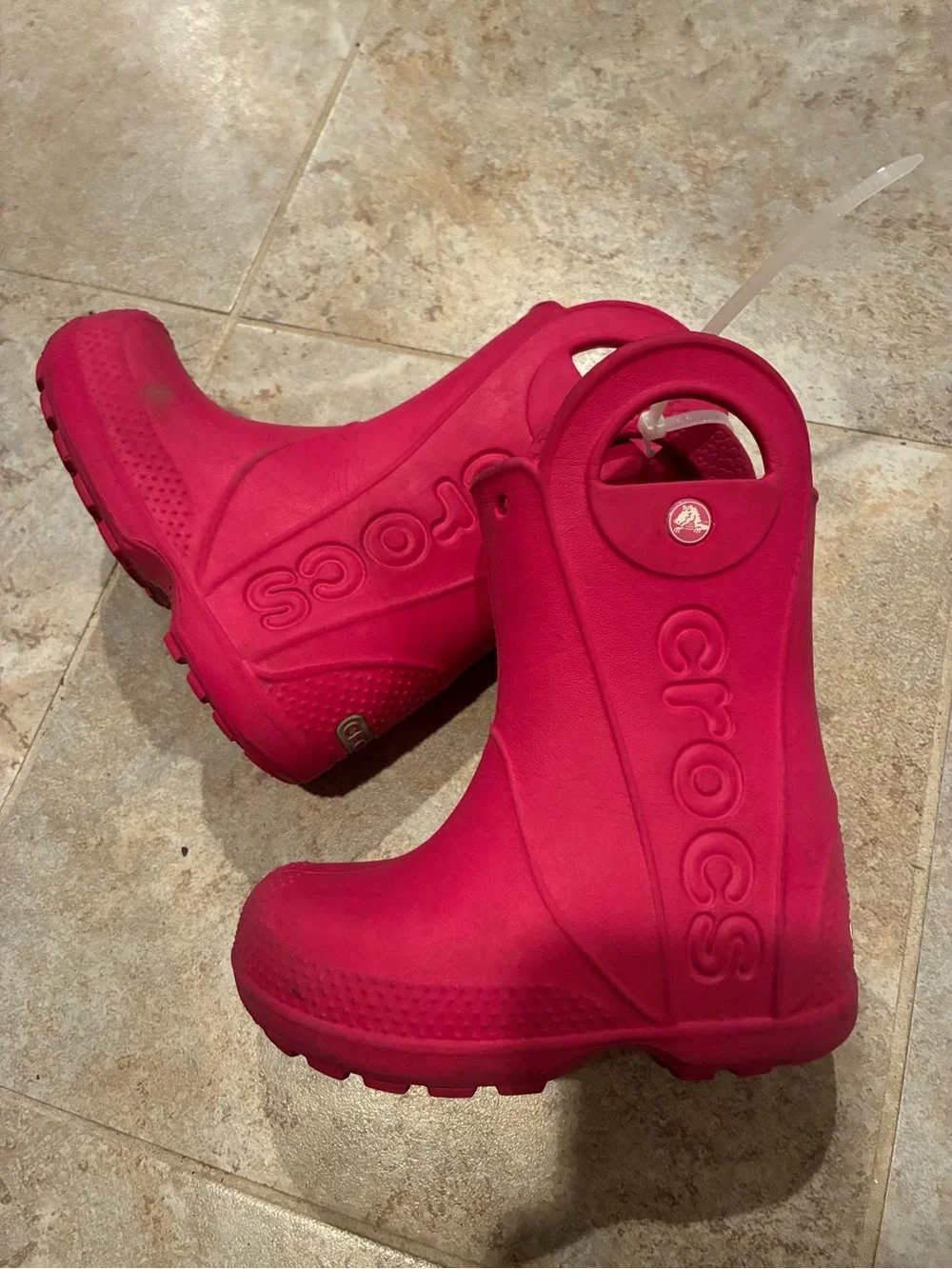 GUC Crocs Hot Pink Girl’s Waterproof Boots